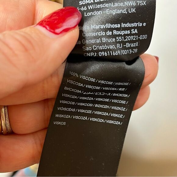 FARM Rio Hearts Ikat Black Maxi Dress S - Picture 10 of 11